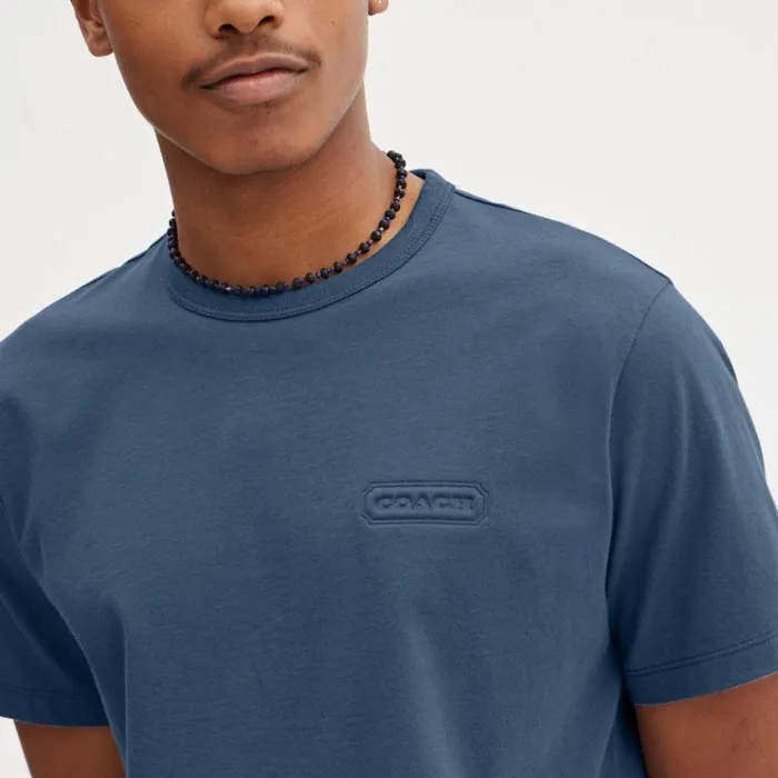 Men Tops and Bottoms Coach Essential T Shirt Blue