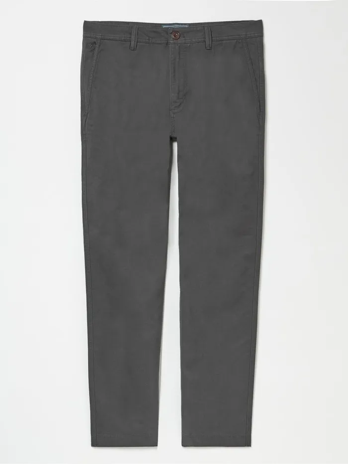Men Trousers and Chinos Fat Face Grey Charcoal Modern Coastal Chinos