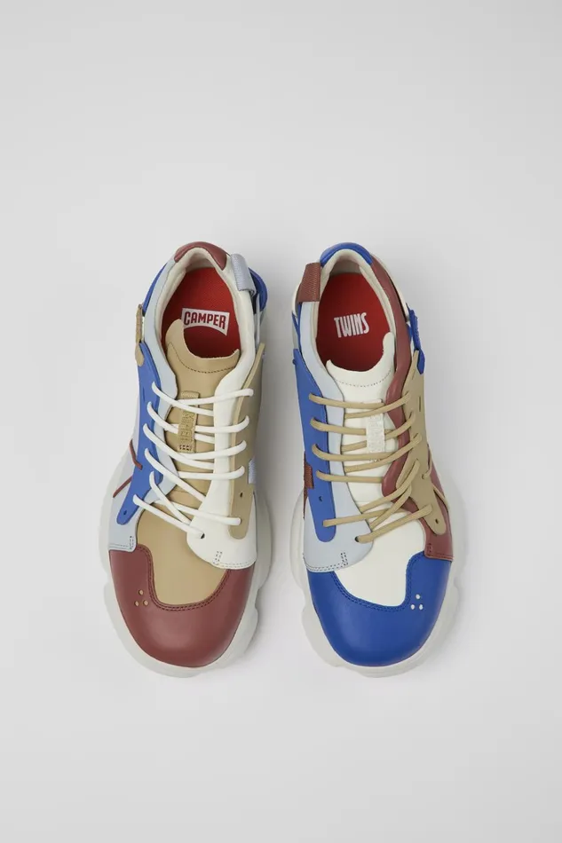 Men Twins Multicolored LeatherTextile Sneaker Camper Sneakers Men Twins Multicolored LeatherTextile Sneaker Camper Sneakers