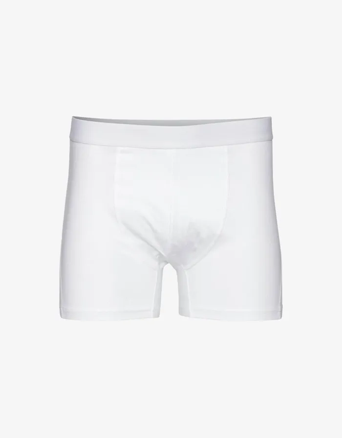 Men Underwear Colorful Standard Classic Organic Boxer Briefs Optical White