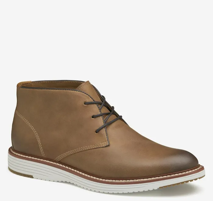 Men Upton Chukka Tan Oiled Full Grain JohnstonandMurphy Boots