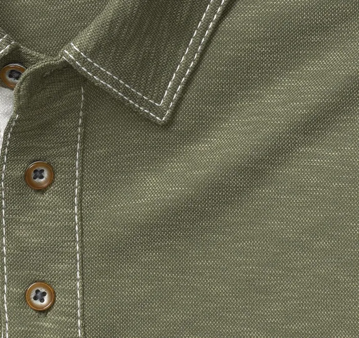 Men Vintage Slub Polo Olive JohnstonandMurphy Polos and Tees Men Vintage Slub Polo Olive JohnstonandMurphy Polos and Tees