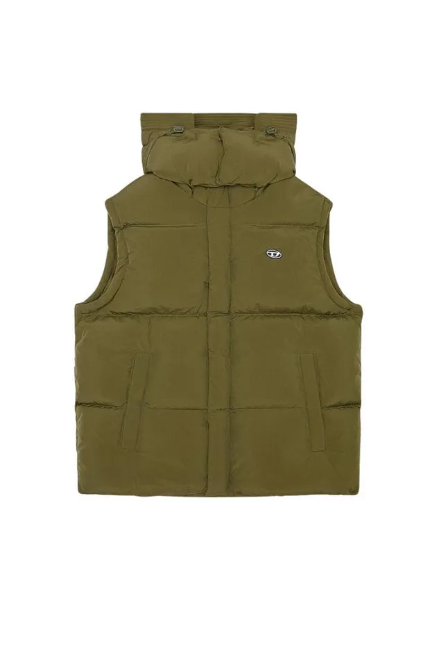 Men WRolfysSl Military Green Diesel Outerwear And Jackets Men WRolfysSl Military Green Diesel Outerwear And Jackets