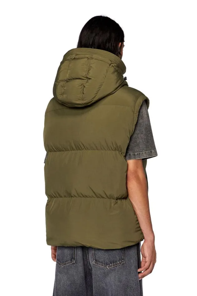 Men WRolfysSl Military Green Diesel Outerwear And Jackets Men WRolfysSl Military Green Diesel Outerwear And Jackets