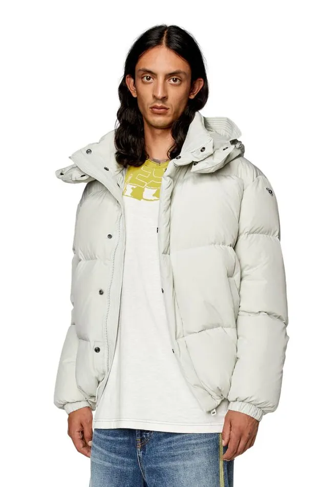 Men WRolfys White Diesel Outerwear And Jackets Men WRolfys White Diesel Outerwear And Jackets