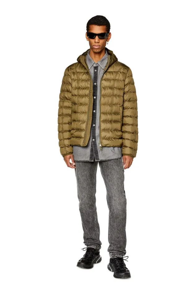 Men WScottys Military Green Diesel Outerwear And Jackets