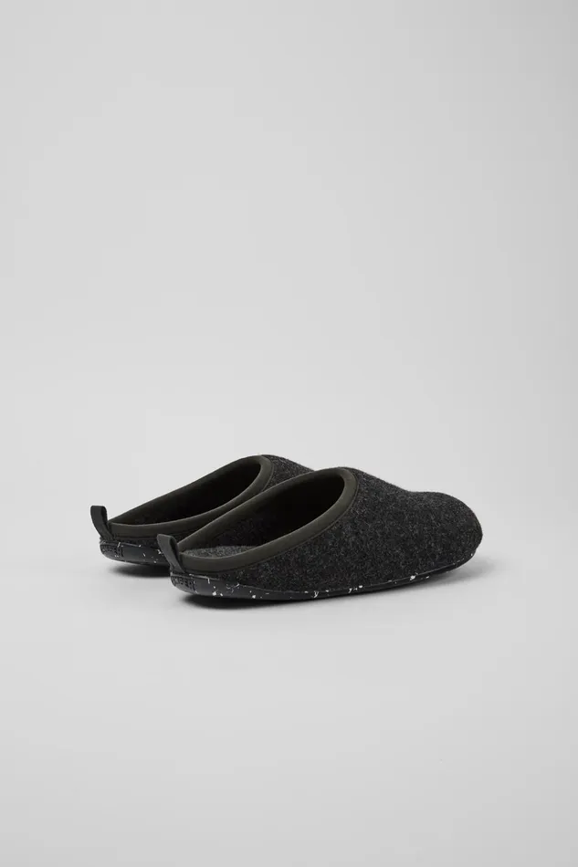 Men Wabi Gray Slippers Camper Non Leather Shoes Men Wabi Gray Slippers Camper Non Leather Shoes
