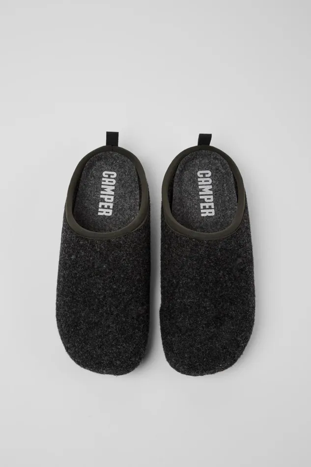 Men Wabi Gray Slippers Camper Non Leather Shoes Men Wabi Gray Slippers Camper Non Leather Shoes
