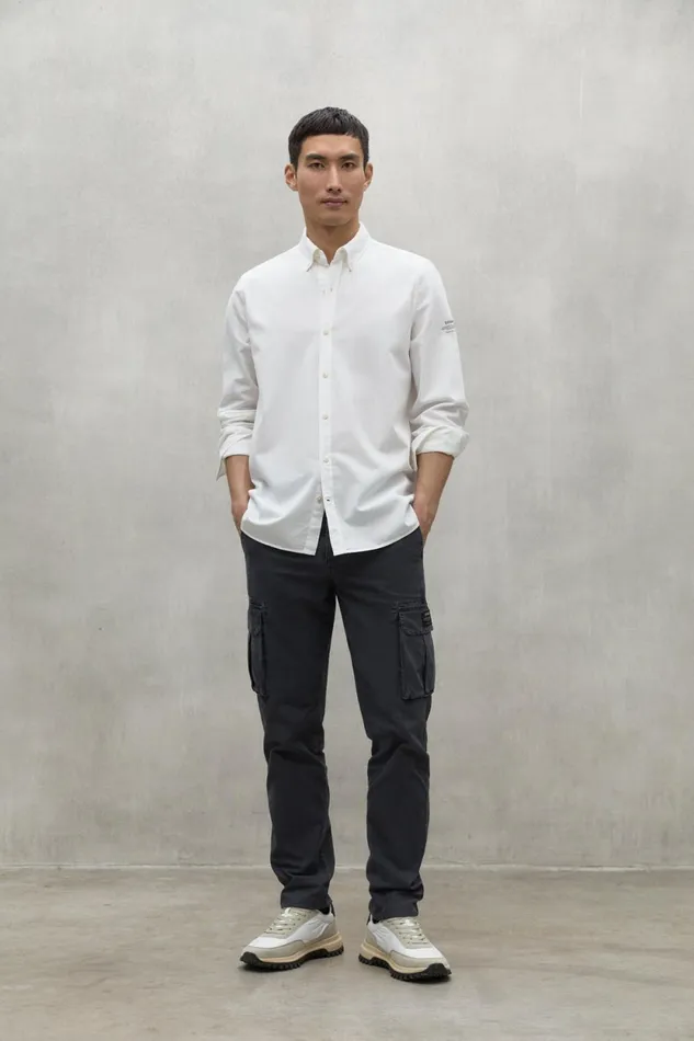 Men White Antejo Shirt Ecoalf Shirts