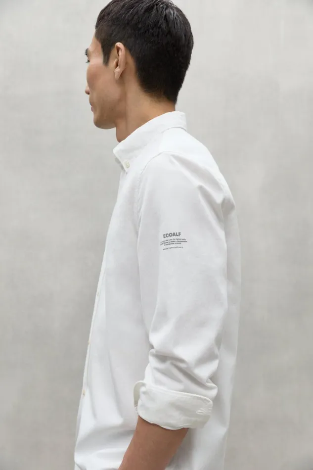 Men White Antejo Shirt Ecoalf Shirts