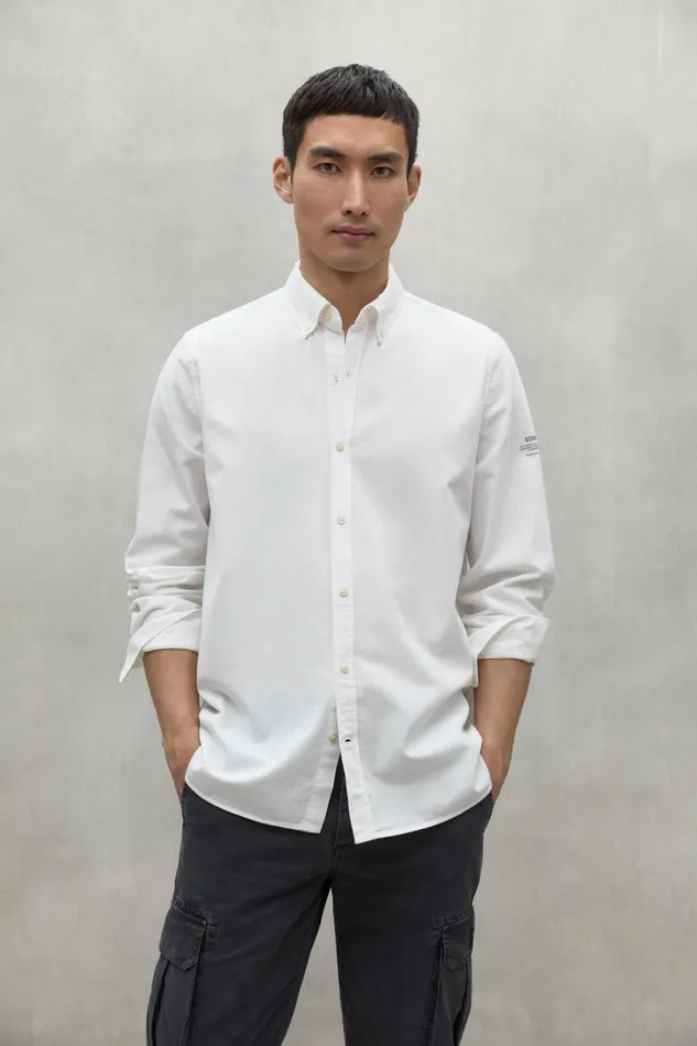 Men White Antejo Shirt Ecoalf Shirts