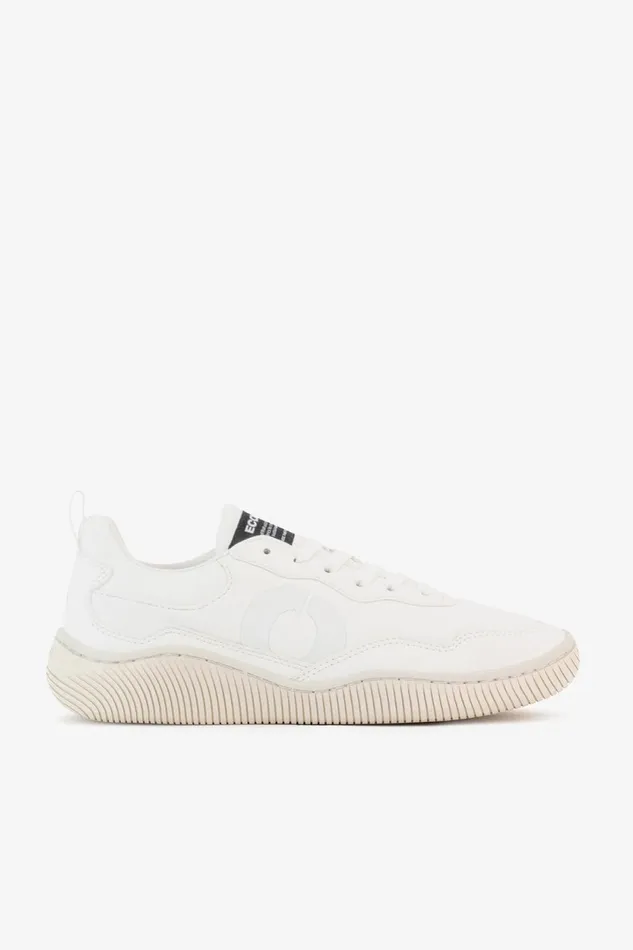 Men White Synthetic Leather Alcudia Trainers Ecoalf Sneakers