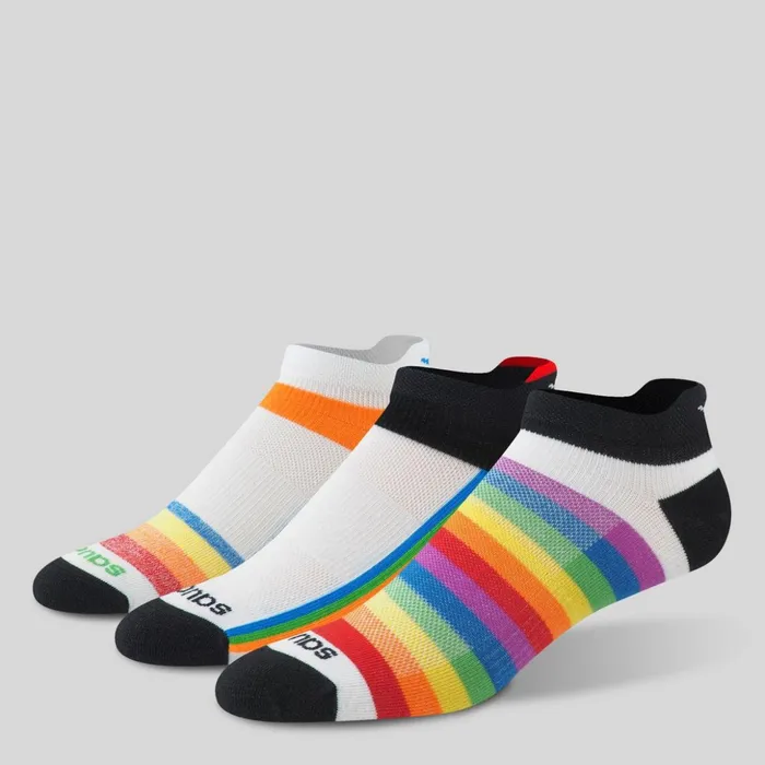 MenWomen Inferno Liteweight 3Pack Socks Rainbow Saucony Accessories