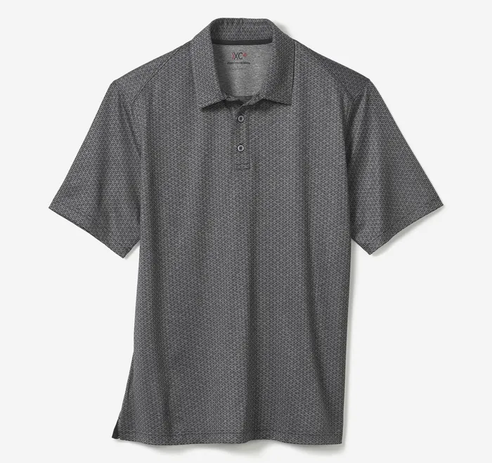 Men Xc4 Performance Polo Black Linked Oval JohnstonandMurphy Polos and Tees Men Xc4 Performance Polo Black Linked Oval JohnstonandMurphy Polos and Tees