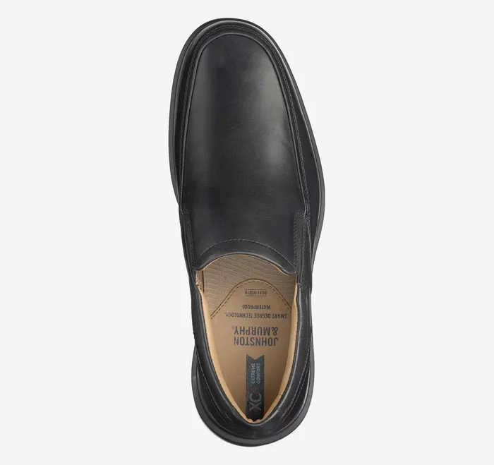 Men Xc4 Stanton 20 Moc Venetian Loafer Black Full Grain JohnstonandMurphy SlipOns and Loafers