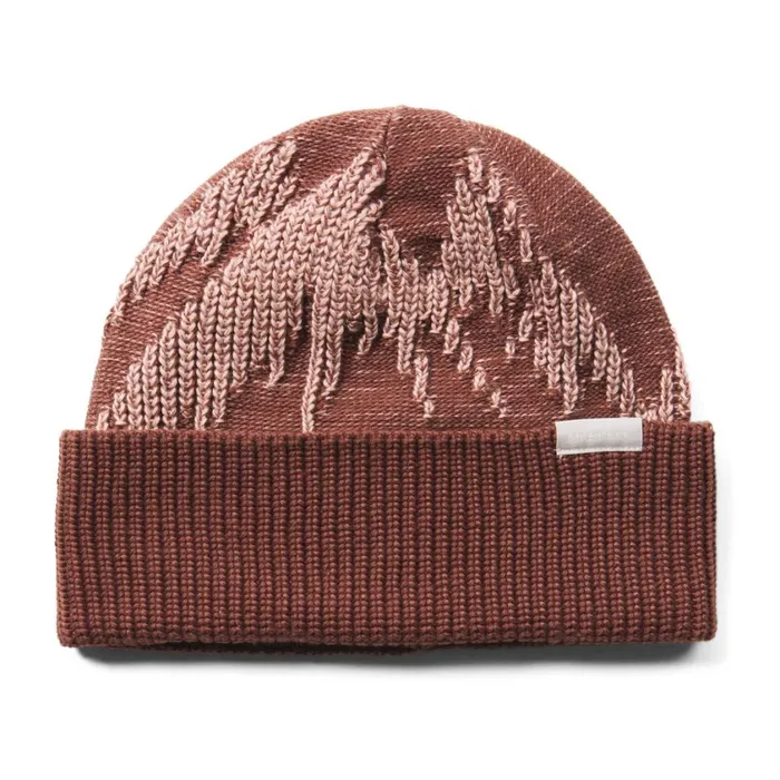 Merrell Accessories MenWomen Mountain Embroidery Beanie Peppercornadobe Rose