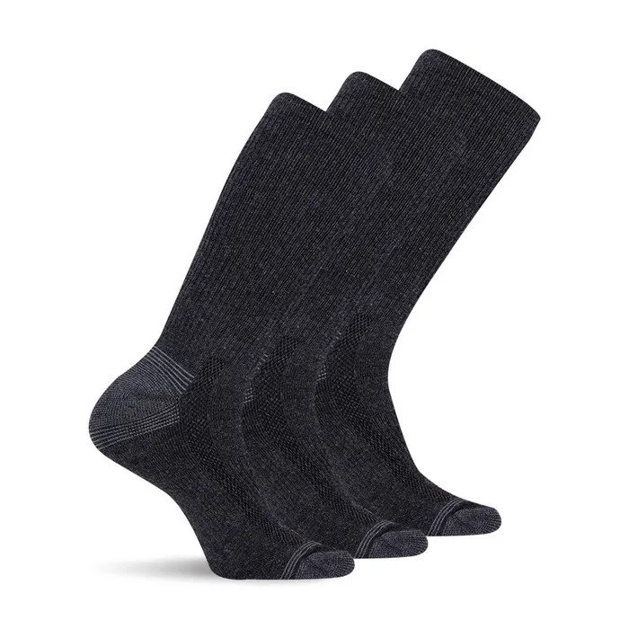 Merrell Accessories MenWomen Recycled Everyday Crew Sock 3 Pack Black