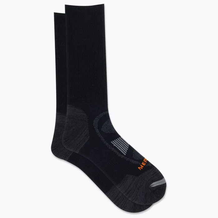 Merrell Accessories MenWomen Zoned Hiker Crew Sock Onyx