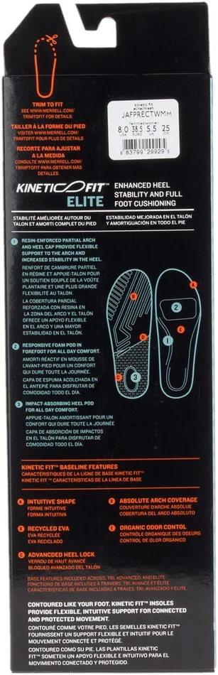 Merrell Shoe Care Women Kinetic Fit Elite Footbed Mesh