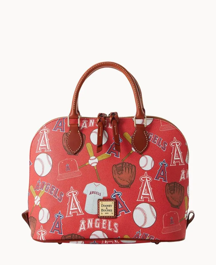MLB Angels Zip Zip Satchel Angels Woman Dooney and Bourke Satchels