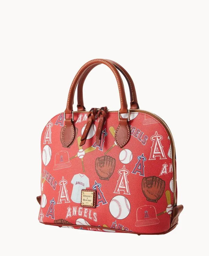 MLB Angels Zip Zip Satchel Angels Woman Dooney and Bourke Satchels MLB Angels Zip Zip Satchel Angels Woman Dooney and Bourke Satchels