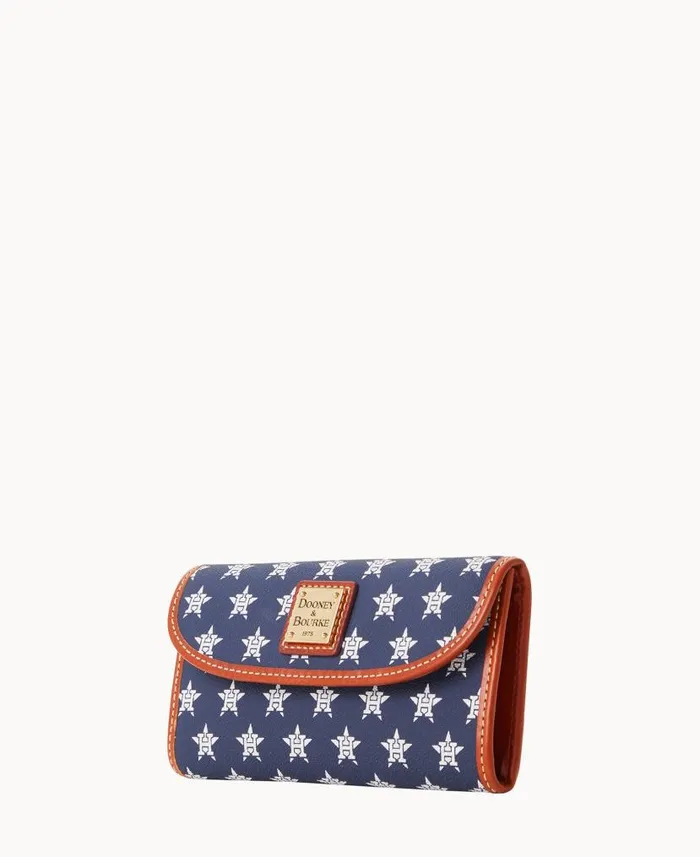 MLB Astros Continental Clutch Astros ManWoman Dooney and Bourke Wallets MLB Astros Continental Clutch Astros ManWoman Dooney and Bourke Wallets