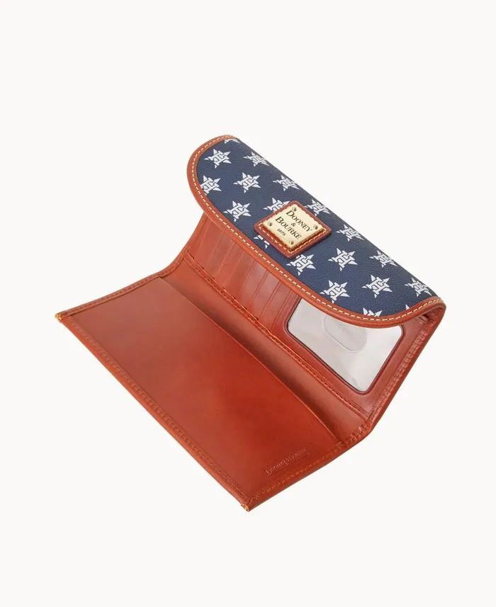 MLB Astros Continental Clutch Astros ManWoman Dooney and Bourke Wallets MLB Astros Continental Clutch Astros ManWoman Dooney and Bourke Wallets
