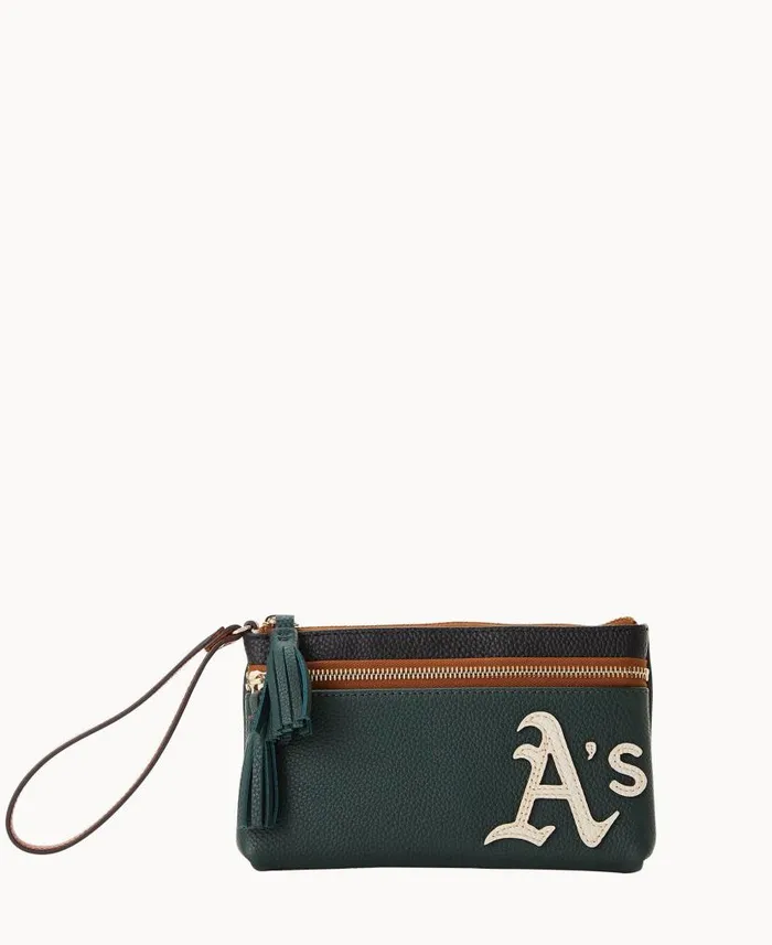 MLB Athletics Double Zip Wristlet Athletics ManWoman Dooney and Bourke Wallets MLB Athletics Double Zip Wristlet Athletics ManWoman Dooney and Bourke Wallets