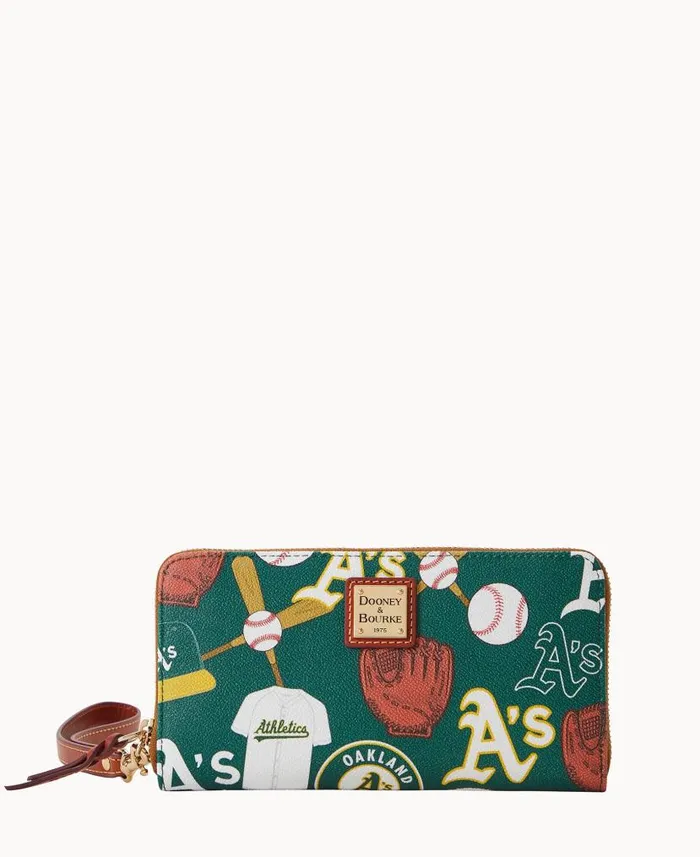 MLB Athletics Large Zip Around Wristlet Athletics ManWoman Dooney and Bourke Wallets MLB Athletics Large Zip Around Wristlet Athletics ManWoman Dooney and Bourke Wallets