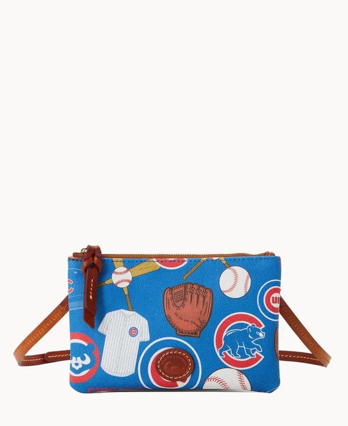 MLB Cubs Top Zip Crossbody Cubs Woman Dooney and Bourke Crossbodies