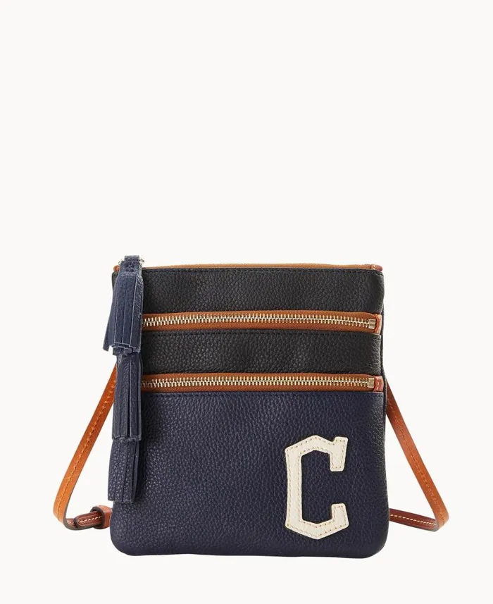 MLB Guardians Triple Zip Crossbody Guardians Woman Dooney and Bourke Crossbodies