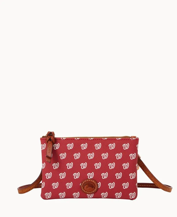 MLB Nationals Top Zip Crossbody Nationals Woman Dooney and Bourke Crossbodies MLB Nationals Top Zip Crossbody Nationals Woman Dooney and Bourke Crossbodies