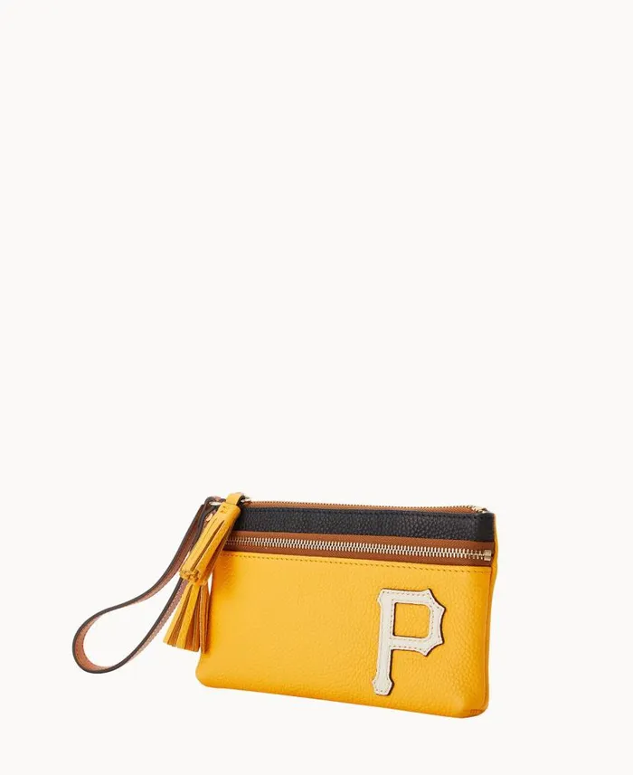 MLB Pirates Double Zip Wristlet Pirates ManWoman Dooney and Bourke Wallets MLB Pirates Double Zip Wristlet Pirates ManWoman Dooney and Bourke Wallets