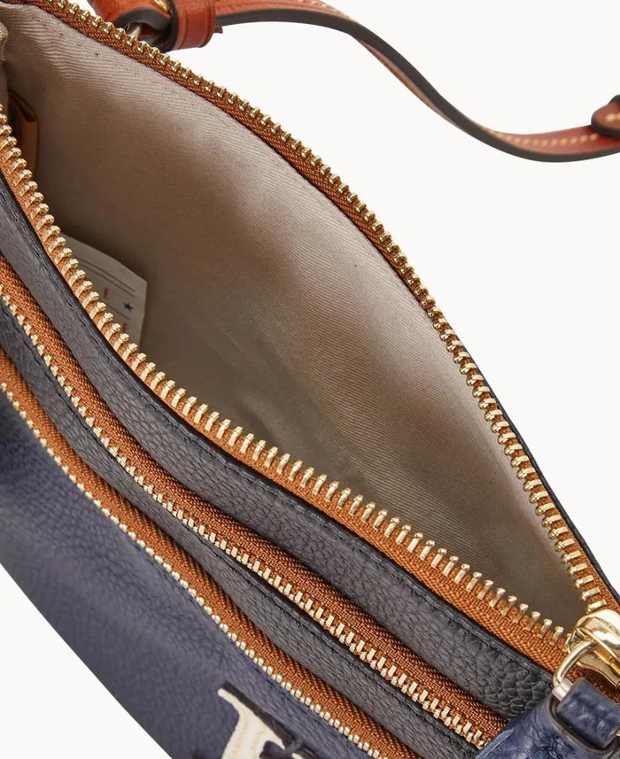 MLB Royals Triple Zip Crossbody Royals Woman Dooney and Bourke Crossbodies MLB Royals Triple Zip Crossbody Royals Woman Dooney and Bourke Crossbodies