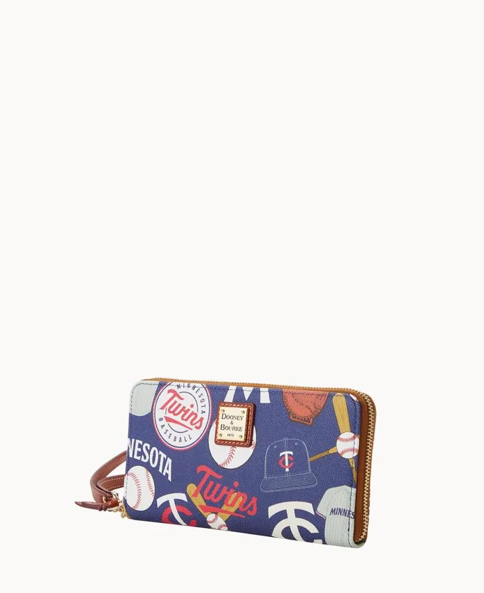 MLB Twins Large Zip Around Wristlet Twins ManWoman Dooney and Bourke Wallets MLB Twins Large Zip Around Wristlet Twins ManWoman Dooney and Bourke Wallets