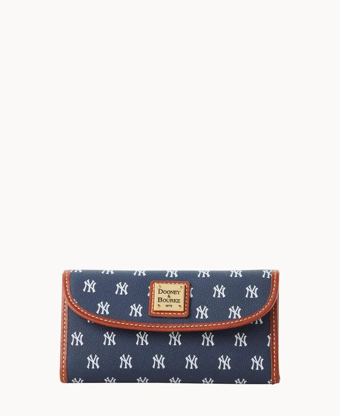 MLB Yankees Continental Clutch Yankees ManWoman Dooney and Bourke Wallets