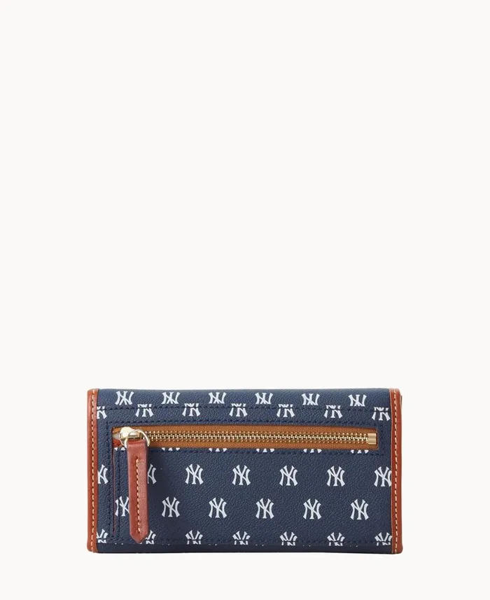MLB Yankees Continental Clutch Yankees ManWoman Dooney and Bourke Wallets MLB Yankees Continental Clutch Yankees ManWoman Dooney and Bourke Wallets