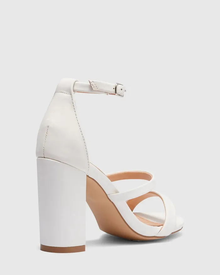 MONTAGUE WHITE Block Heels Women Block Heels NOVO Shoes MONTAGUE WHITE Block Heels Women Block Heels NOVO Shoes