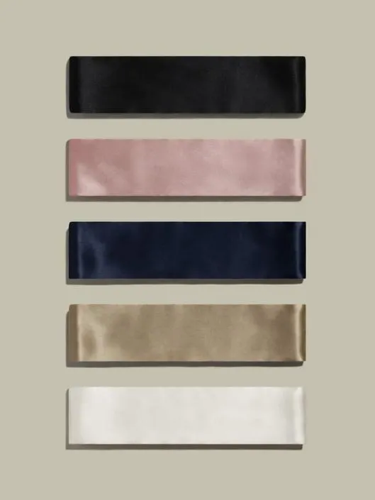 MultiUse Pure Color Silk Headband Women Lilysilk Silk Scrunchies