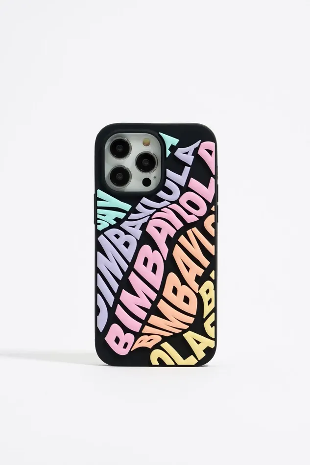 Multicolored Logo Silicone IPhone 15 Pro Max Case Pastel Pink Women Bimba Y Lola Phone Cases Multicolored Logo Silicone IPhone 15 Pro Max Case Pastel Pink Women Bimba Y Lola Phone Cases