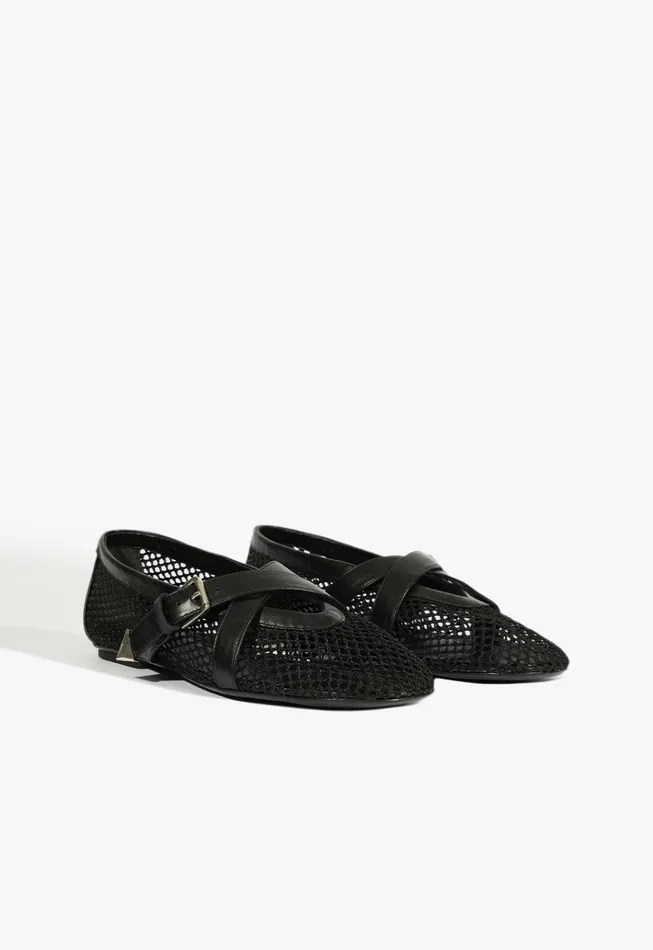 Nadine Ballet Flat Black Women Schutz Shoes Ballerinas