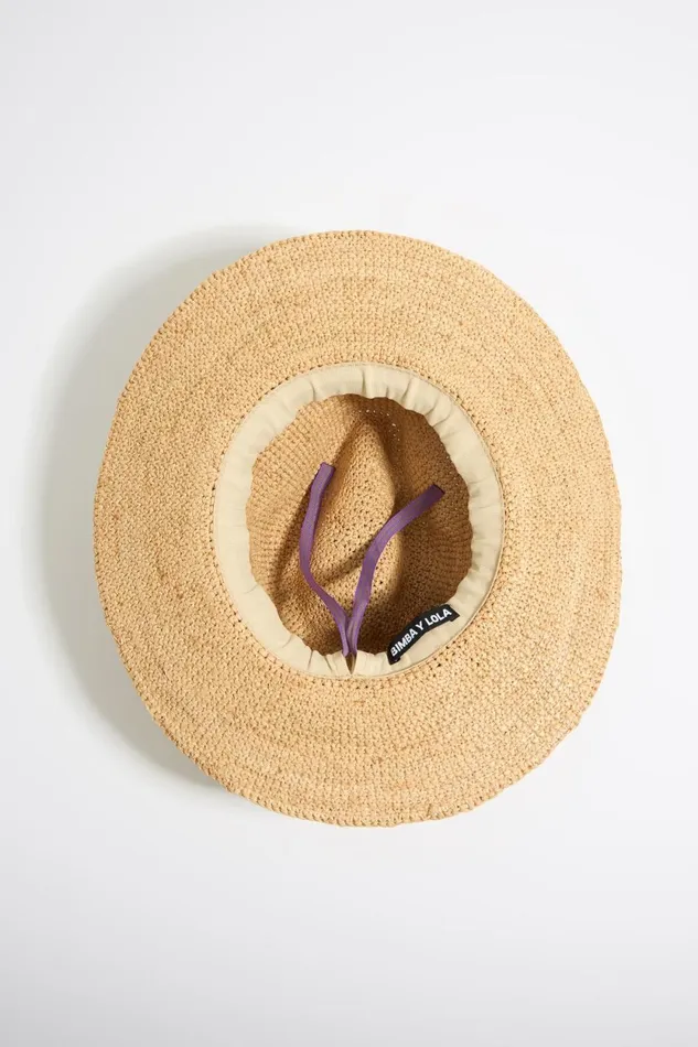 Natural Raffia Hat Natural Women Bimba Y Lola Hats And Caps Natural Raffia Hat Natural Women Bimba Y Lola Hats And Caps