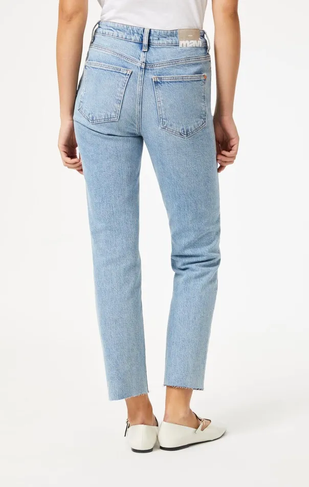 New York Straight Leg In Bleached Recycled Blue Women Mavi Jeans Denim New York Straight Leg In Bleached Recycled Blue Women Mavi Jeans Denim