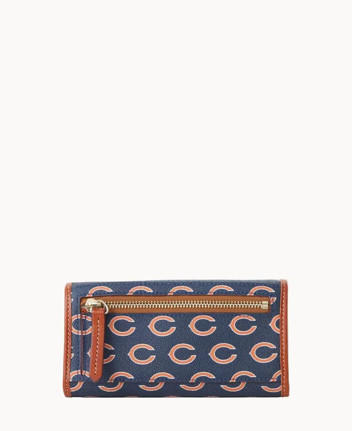 NFL Bears Continental Clutch Bears ManWoman Dooney and Bourke Wallets