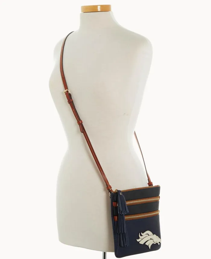NFL Broncos Triple Zip Crossbody Broncos Woman Dooney and Bourke Crossbodies NFL Broncos Triple Zip Crossbody Broncos Woman Dooney and Bourke Crossbodies