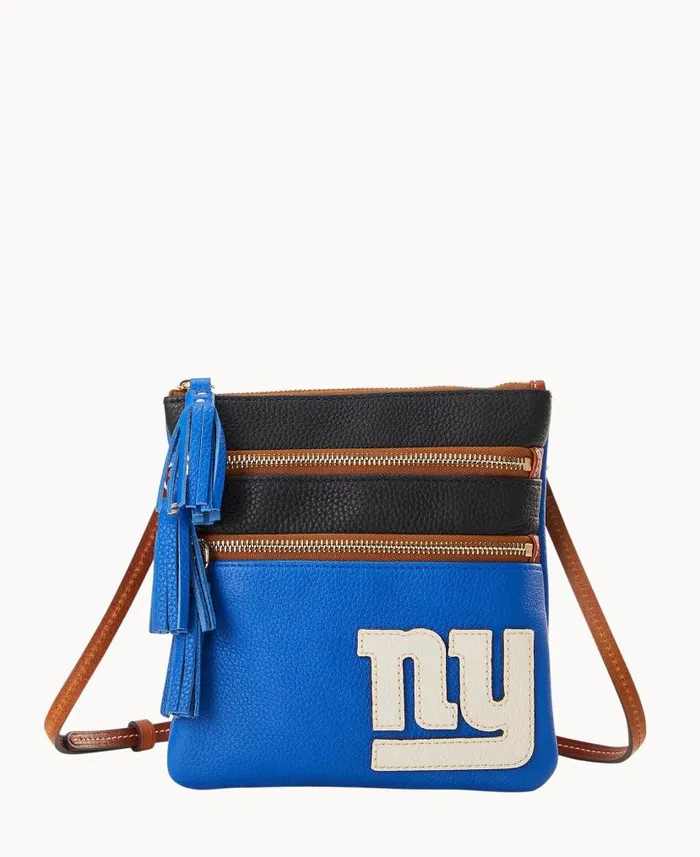 NFL Giants Triple Zip Crossbody Giants Woman Dooney and Bourke Crossbodies