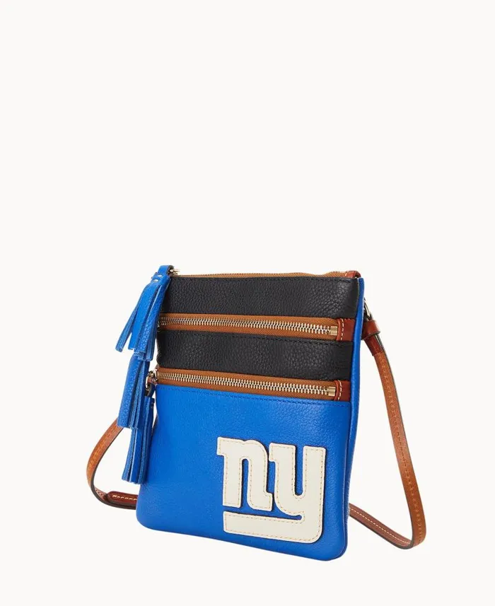 NFL Giants Triple Zip Crossbody Giants Woman Dooney and Bourke Crossbodies NFL Giants Triple Zip Crossbody Giants Woman Dooney and Bourke Crossbodies