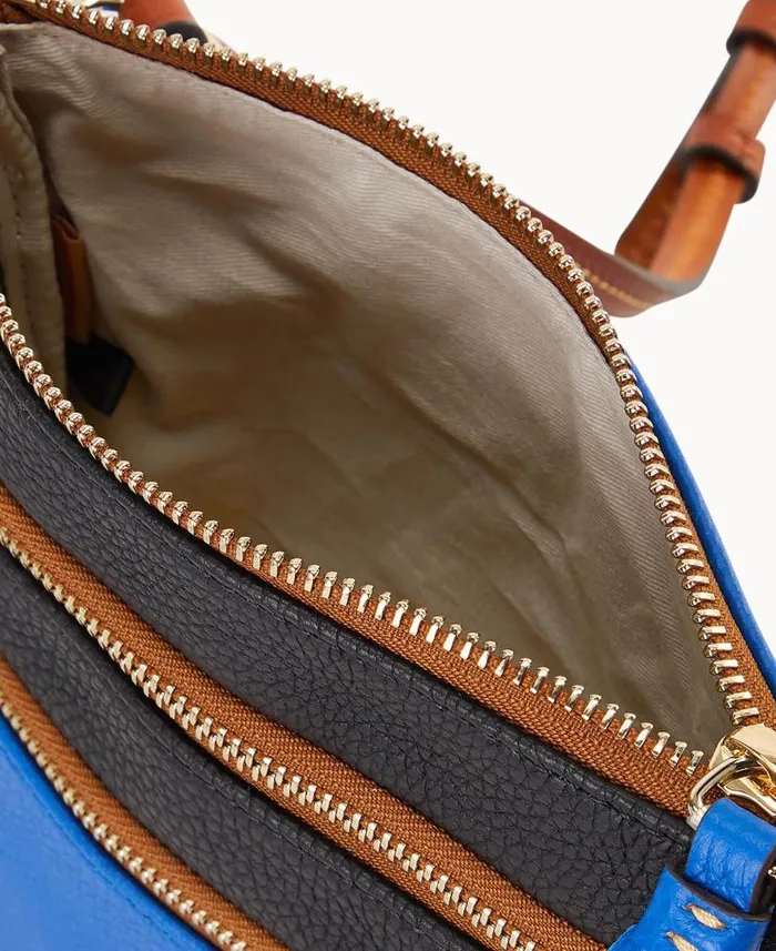 NFL Giants Triple Zip Crossbody Giants Woman Dooney and Bourke Crossbodies NFL Giants Triple Zip Crossbody Giants Woman Dooney and Bourke Crossbodies