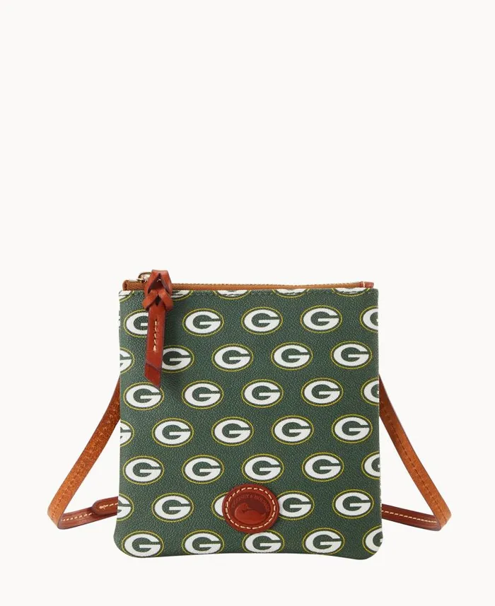 NFL Packers Small North South Top Zip Crossbody Packers Woman Dooney and Bourke Crossbodies NFL Packers Small North South Top Zip Crossbody Packers Woman Dooney and Bourke Crossbodies