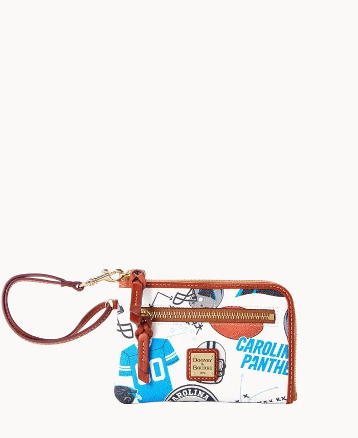 NFL Panthers Multi Function Zip Around Panthers ManWoman Dooney and Bourke Wallets